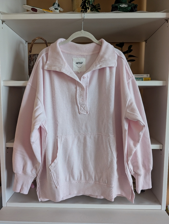 aerie Tops - Aerie Vintage Popover Polo Sweatshirt